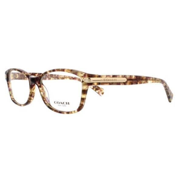 🆕 2pc Set Brown COACH Confetti 51mm Frames + Black Leather Case NWT - Picture 3 of 16